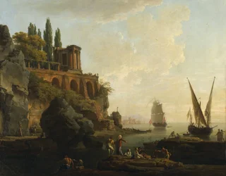 架空の風景、イタリアのハーバーシーン
